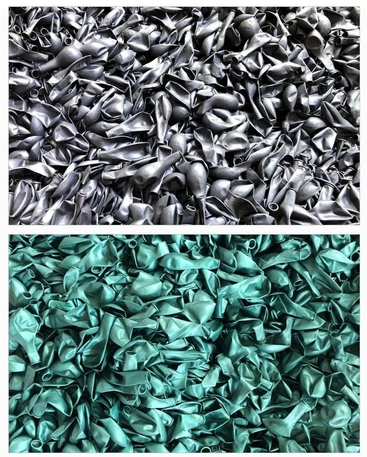 50/15pcs 10inch Gold Silver Black Metal Latex Confetti Balloons For Wedding Decorations  Birthday Party Decorations Bridal Showers Baby Showers Stevvex
