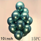 50/15pcs 10inch Gold Silver Black Metal Latex Confetti Balloons For Wedding Decorations  Birthday Party Decorations Bridal Showers Baby Showers Stevvex