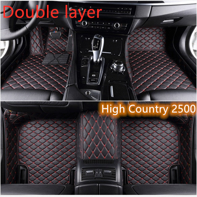 Fully Surrounded Car Leather Floor Mat Pad All Weather Protection Pi-Mart