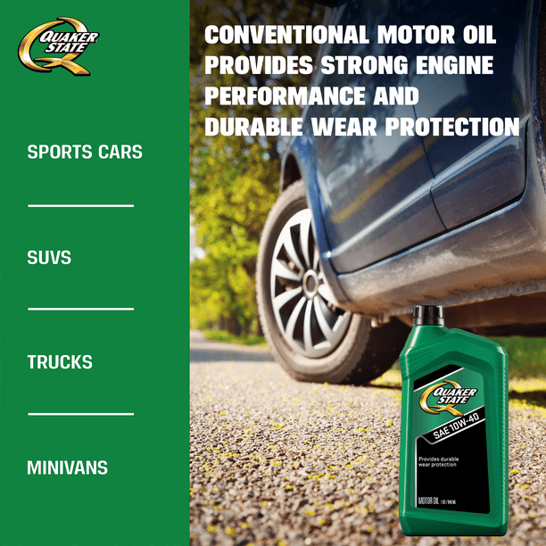 Quaker State Conventional Synthetic Blend 10W-40 Motor Oil, 1 Quart EasyOptionXY LLC