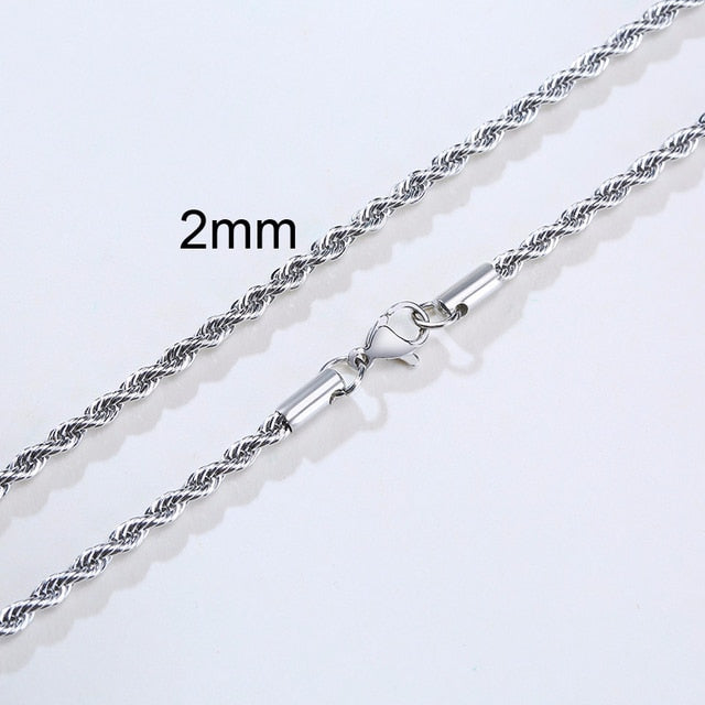 Minimalist Men Ropes Long Necklace Pi-Mart
