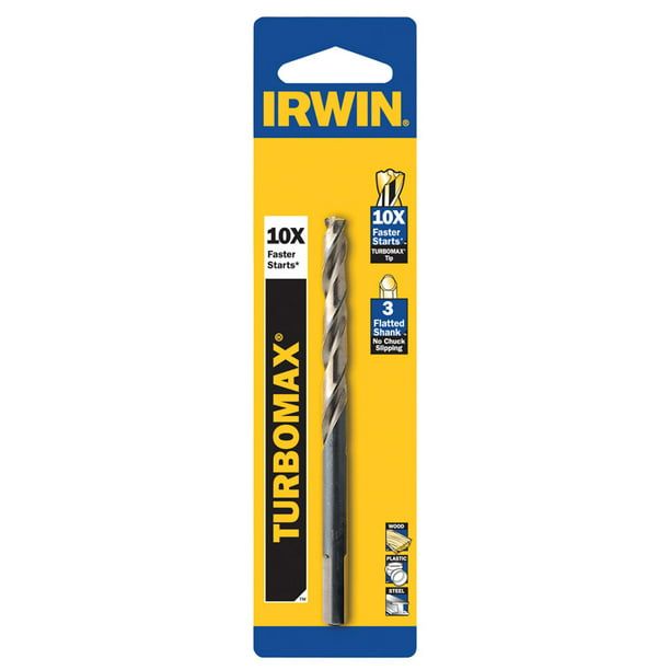 IRWIN 73630 - 15/32" TURBOMAX HSS 3/8" Reduced Shank Fractional Drill Bit EasyOptionXY LLC