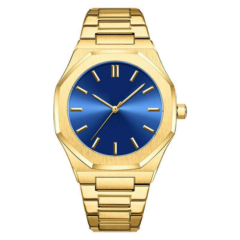 Diamond Gold Men's Watch Student Quartz Pi-Mart