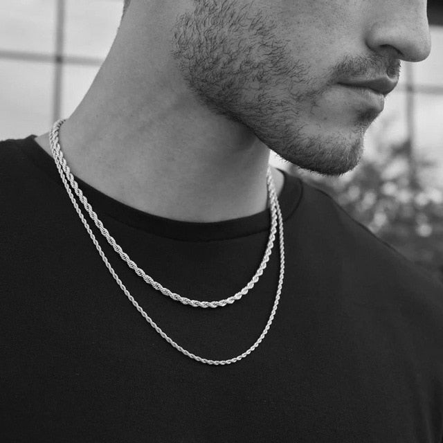 Twisted Rope Links Collar Necklace Pi-Mart