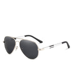 Aviation Luxury Aluminum Magnesium Gold Fashion Polarized Lens Sunglasses Men/Women Driving Mirror Sunglasses  Military Style - SJB-DIAMOND ELITES