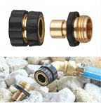 Garden hose quick connection kit