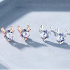 Single diamond deer earring Pi-Mart