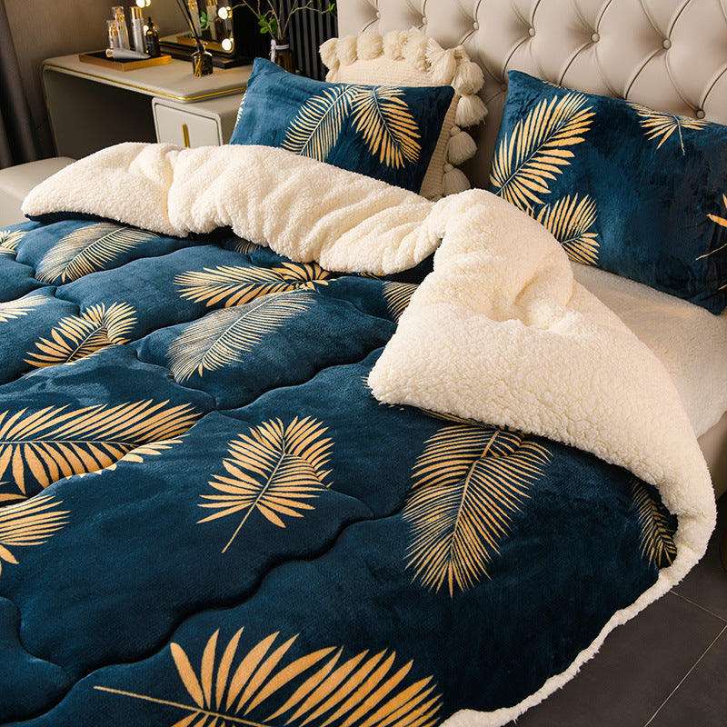 Quilt Winter Quilt Lamb Velvet Core Thickened Warm Dormitory Single Pi-Mart