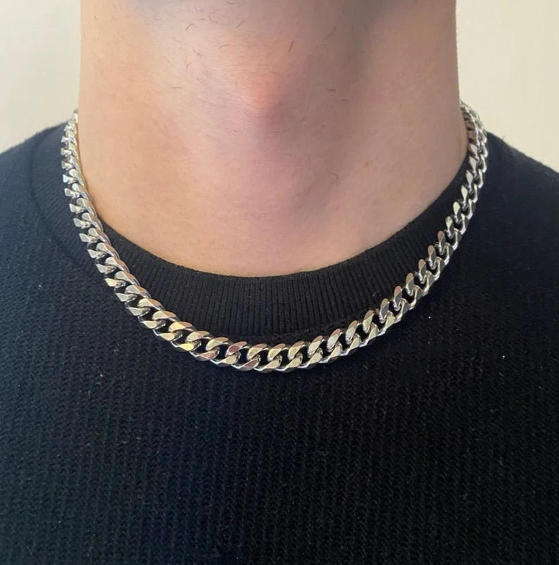 Daily Wearing Cuban Link Chain Choker Pi-Mart
