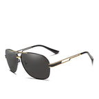 Luxury NEW Model Business  Men Square Polarized Sunglasses Male Eyewear Aviation Alloy Frame With UV400 Protection and High Quality Metal Frame - SJB-DIAMOND ELITES