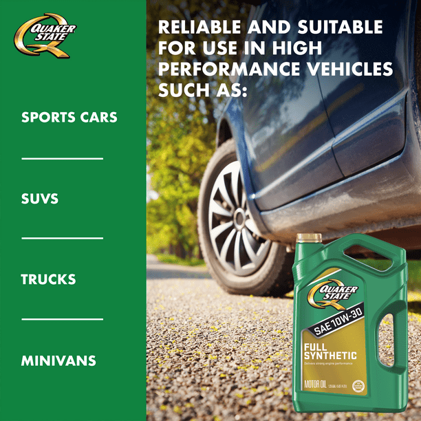 Quaker State Full Synthetic 10W-30 Motor Oil, 5-Quart EasyOptionXY LLC