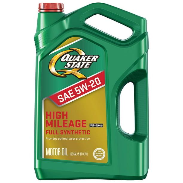 Quaker State High Mileage Full Synthetic 5W-20 Motor Oil, 5 Quart EasyOptionXY LLC