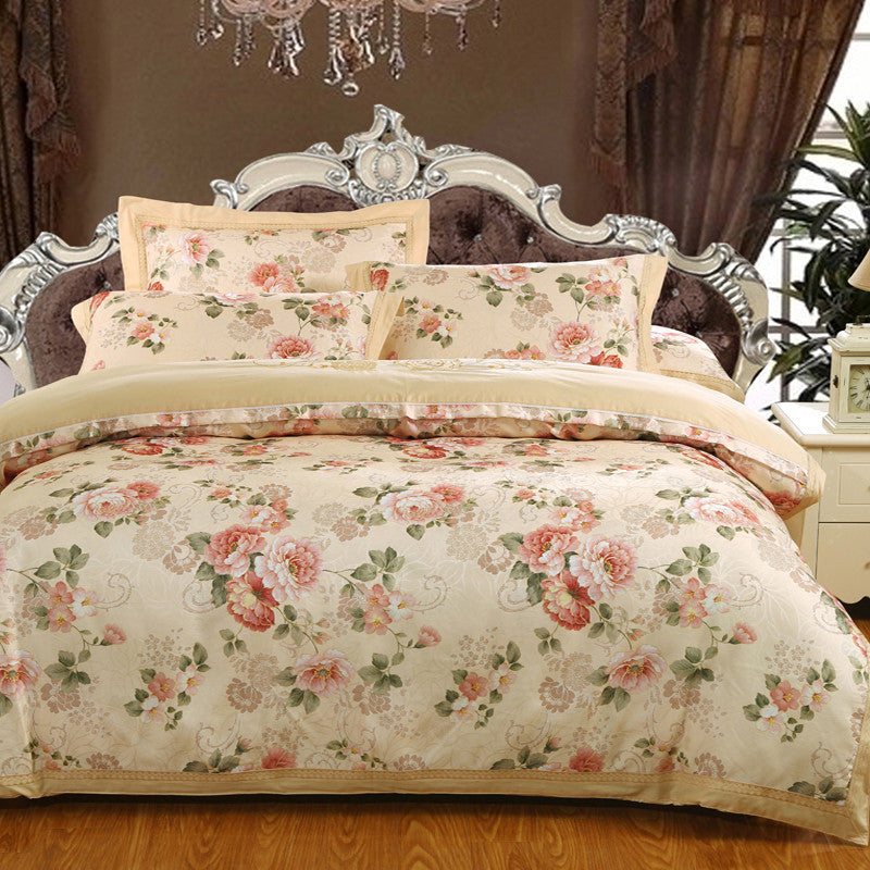 Pure cotton jacquard four-piece bedding Pi-Mart