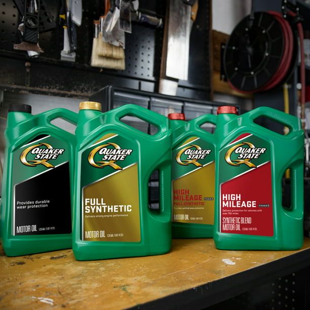 Quaker State Full Synthetic High Mileage 10W-30 Motor Oil, 5 Quart EasyOptionXY LLC
