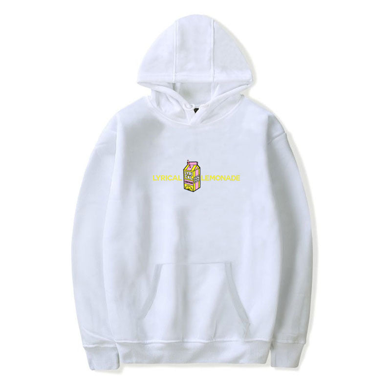 Lemon printed Euramerican velvet hoodie Pi-Mart