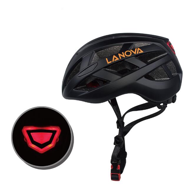 Male and female one-piece bicycle riding helmet with light Lootquake LLC
