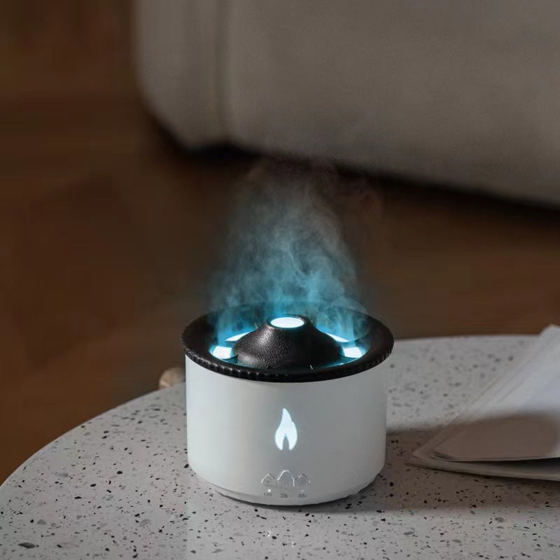 New Creative Ultrasonic Essential Oil Humidifier Volcano Aromatherapy Machine Spray Jellyfish Air Flame Humidifier Diffuser Pi-Mart