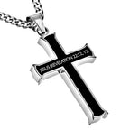 Black Iron Cross Necklace KingdomWear