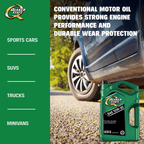 Quaker State Conventional Synthetic Blend 10W-30 Motor Oil, 5 Quart