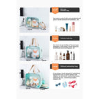 Cosmetics storage bag, wet and dry separation toilet bag, fitness transparent waterproof cosmetic bag, transparent makeup purse,Makeup bag with compartments, - SJB-DIAMOND ELITES