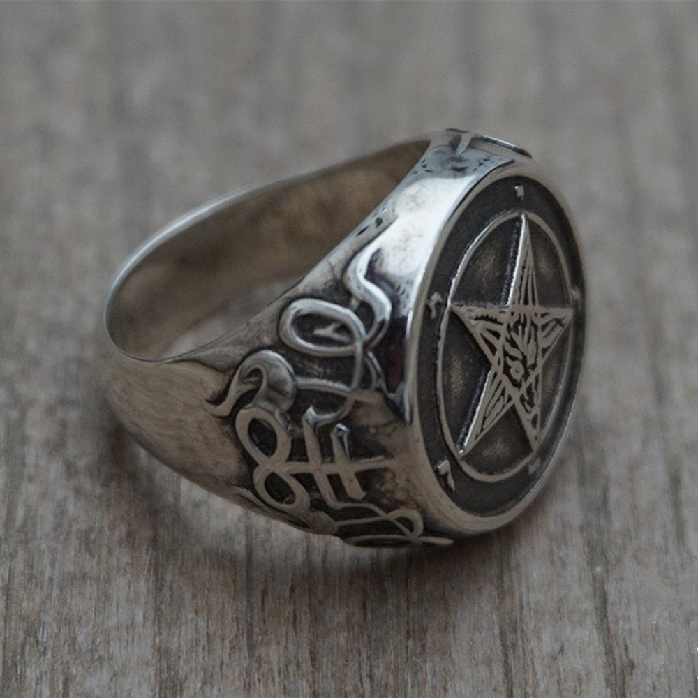 Occult Stainless Steel Ring - SJB-DIAMOND ELITES