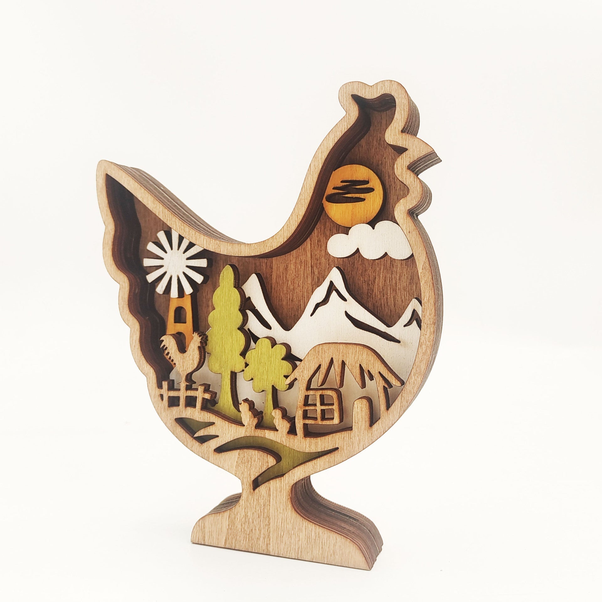 Wooden Crafts Decoration Creative Home Decoration Pi-Mart