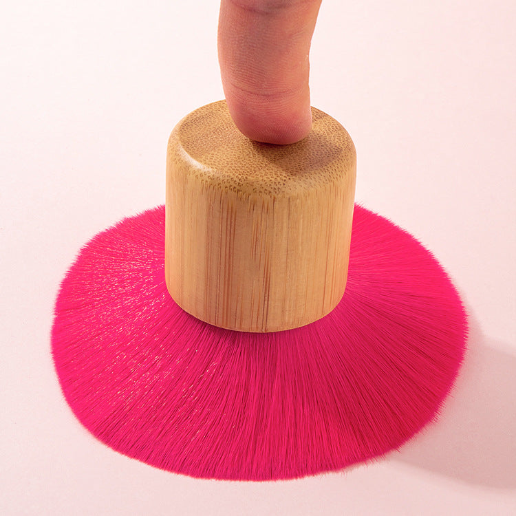 Makeup Brush Bamboo Handle Red Hair Small Fat Dun Single Support Loose Brush