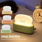 Creative LED Bread Maker Night Light USB Charging Dimming Toast Lamp Bedroom Children Timing Sleeping Lamps Funny Light Pi-Mart