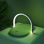 3 In 1 Foldable Wireless Charger Night Light Wireless Charging Station Stonego LED Reading Table Lamp 15W Fast Charging Light Pi-Mart