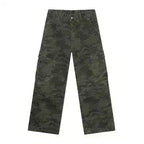 Camouflage Cargo Jeans with Pockets