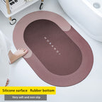 Diatom Mud Absorbent Pad Toilet Floor Mat Soft Non-slip Pi-Mart