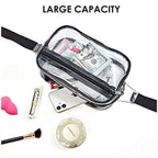PVC Transparent Fanny Pack – Outdoor Sports Mobile Phone Bag, Gym Transparent Storage Fanny Pack, Visual Portable Waterproof Waist Bag, Transparent Chest Bag - SJB-DIAMOND ELITES
