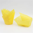 50pcs Newspaper Style Cupcake Liner Baking Cup For Wedding Party Muffin Cupcake Paper Cup Oilproof Cake Wrapper Cupcake Baking Cups Muffin Baking Liners Holders Cupcake Wrapper Brown White Bright Nature Color Stevvex
