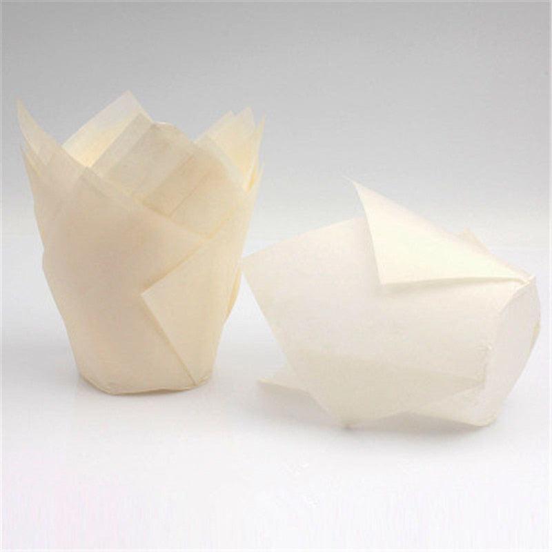 50pcs Newspaper Style Cupcake Liner Baking Cup For Wedding Party Muffin Cupcake Paper Cup Oilproof Cake Wrapper Cupcake Baking Cups Muffin Baking Liners Holders Cupcake Wrapper Brown White Bright Nature Color Stevvex