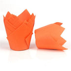 50pcs Newspaper Style Cupcake Liner Baking Cup For Wedding Party Muffin Cupcake Paper Cup Oilproof Cake Wrapper Cupcake Baking Cups Muffin Baking Liners Holders Cupcake Wrapper Brown White Bright Nature Color Stevvex