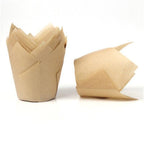 50pcs Newspaper Style Cupcake Liner Baking Cup For Wedding Party Muffin Cupcake Paper Cup Oilproof Cake Wrapper Cupcake Baking Cups Muffin Baking Liners Holders Cupcake Wrapper Brown White Bright Nature Color Stevvex