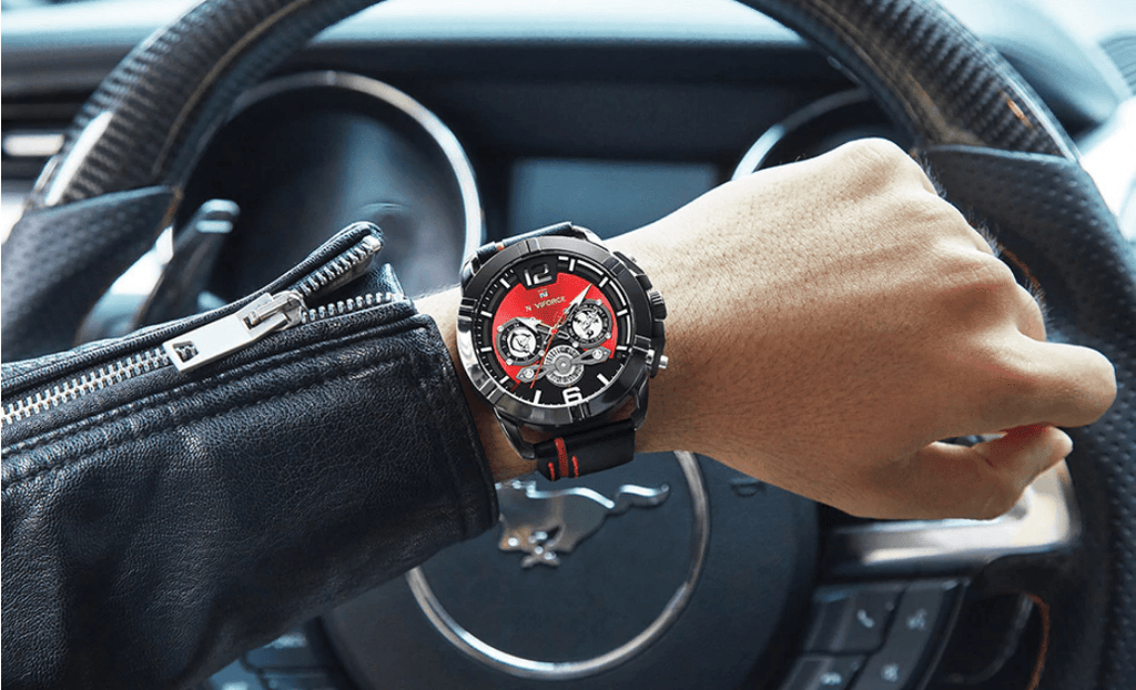 Waterproof  Quartz  Man Leather Sport Wrist Watch  Luxury Unique Design Perfect Gift - SJB-DIAMOND ELITES