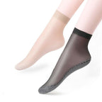 5/10 Pairs New Summer Velvet Silk Women Socks Pack Cotton Bottom Soft Fashion Ultrathin Breathable Transparent Socks Set Stevvex