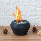 6"x4" JHY Portable Tabletop Fireplace Cement Tabletop Fire Pit Lootquake LLC