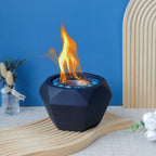 6"x4" JHY Portable Tabletop Fireplace Cement Tabletop Fire Pit Lootquake LLC