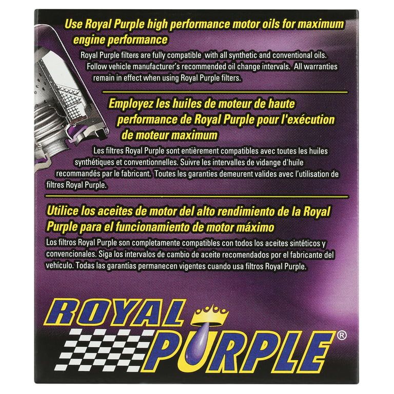 Royal Purple Extended Life Engine Oil Filter 10-44, for American Motors, GM, Hummer, Isuzu, Jeep, Oldsmobile, Pontiac, Saab, and Shelby