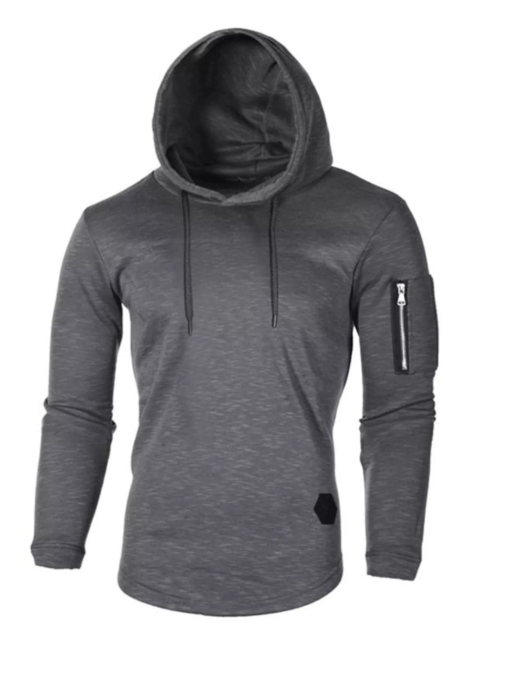 Men's Plus Size Casual Slim Fit Long Sleeve Hoodie THRIXINE