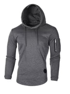 Men's Plus Size Casual Slim Fit Long Sleeve Hoodie THRIXINE