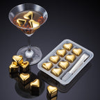 304 Heart-shaped Gold Stainless Steel Ice Cube Pi-Mart