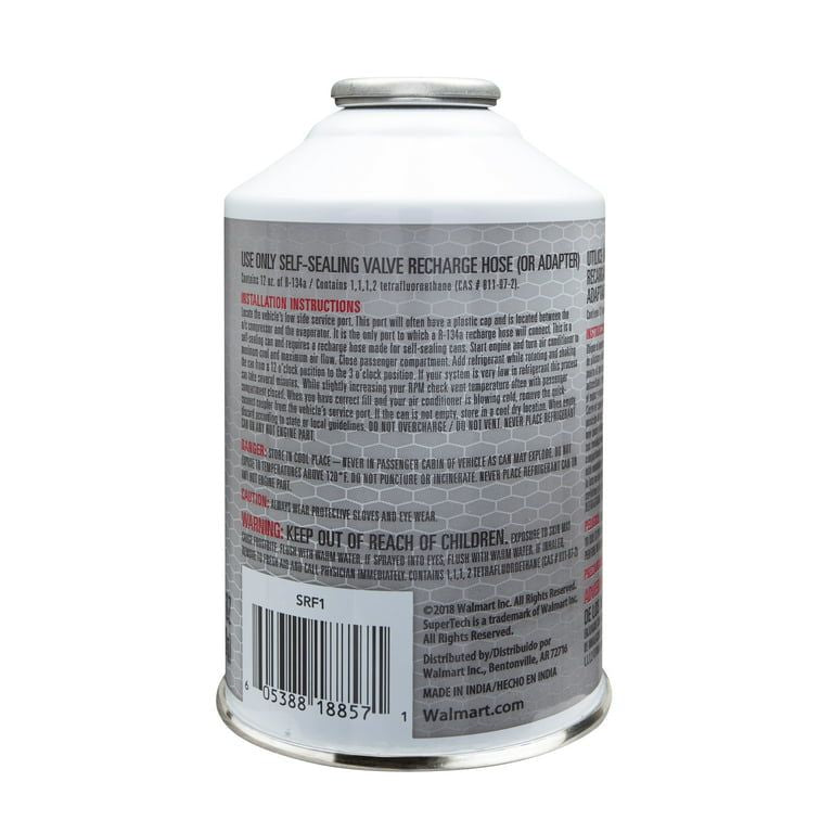 Super Tech R-134a Refrigerant, 12 oz.