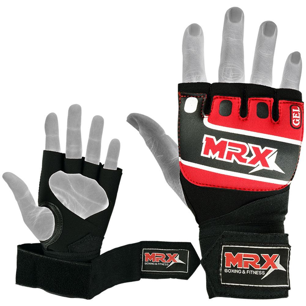 MRX Neoprene Gel Gloves With Wraps Red MRX Products