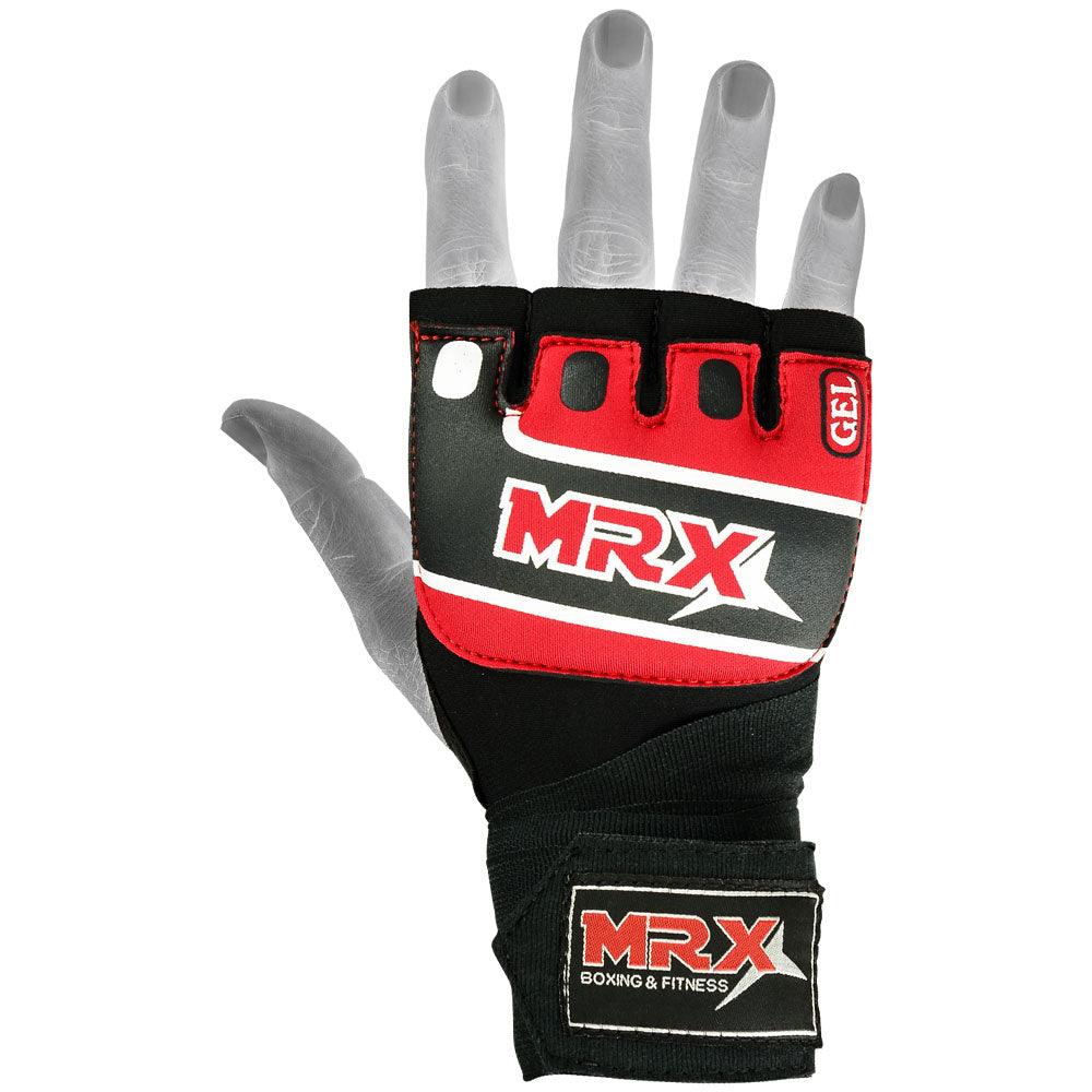 MRX Neoprene Gel Gloves With Wraps Red MRX Products