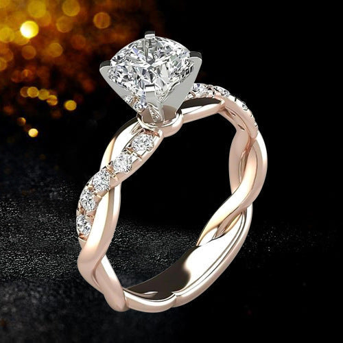 Princess Square Diamond Ring Pi-Mart