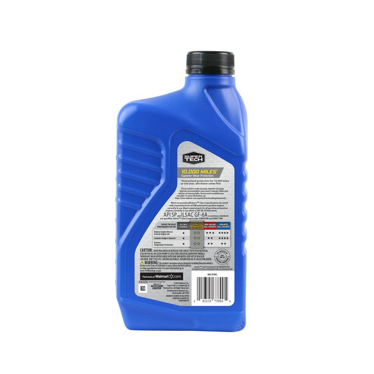 Super Tech Full Synthetic SAE 5W-30 Motor Oil, 1 Quart
