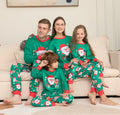Pajamas For Family Matching Family PJs Sets Santa Claus Printed Top Sleepwear Pi-Mart
